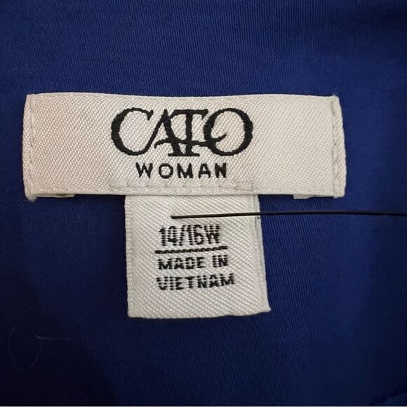 Cato Women's Size 16/18 Blazer Jacket
Royal Blue, Lined - Picture 3 of 15